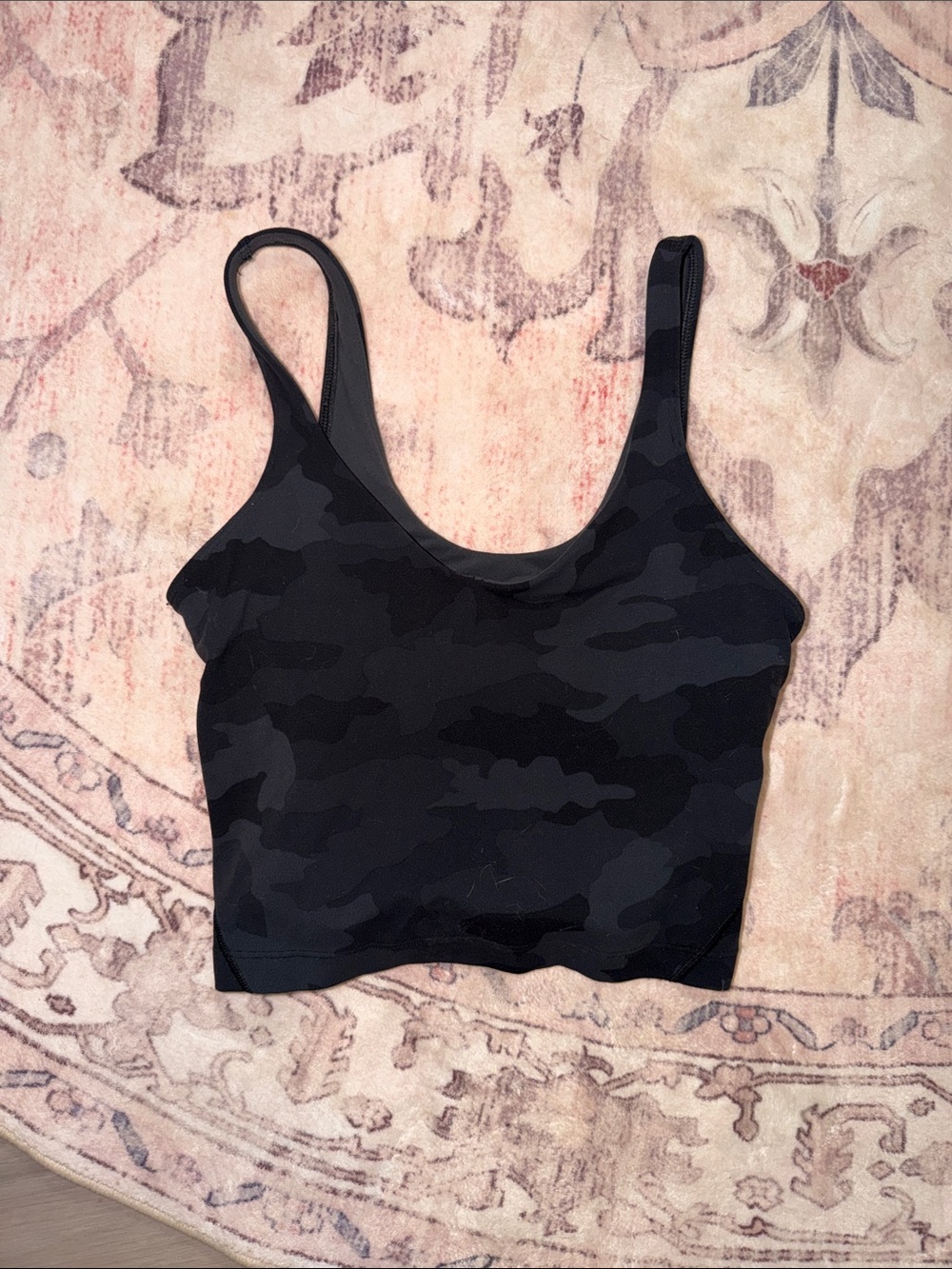 LULULEMON Camo Black Tank Top